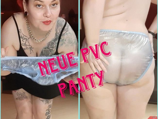 Neue blaue PVC Panty