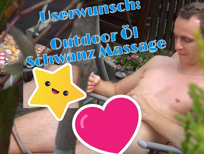 Beim wixxen im Garten beobachtet!