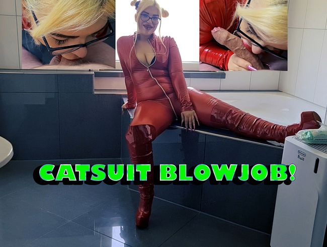 Catsuit Blowjob!