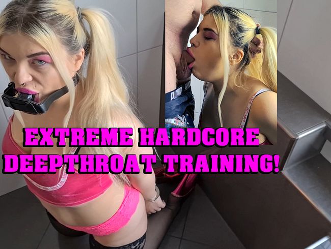 Extreme Hardcore Deepthroat Training!