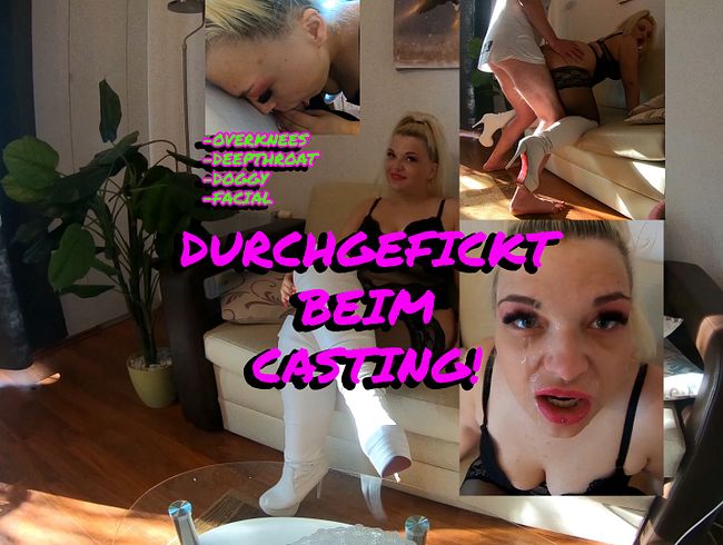 Durchgefickt beim Casting!