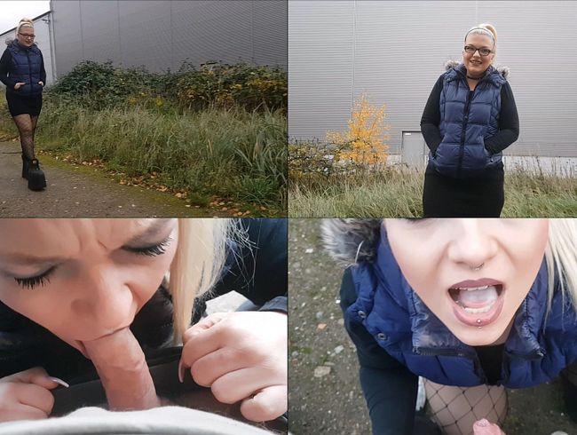 Spermaschlampe auf dem Parkplatztreff!