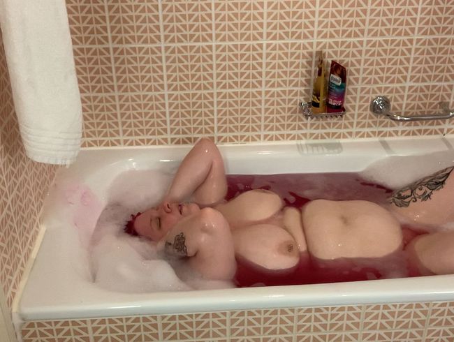 Entspannendes Bad plus Haare waschen