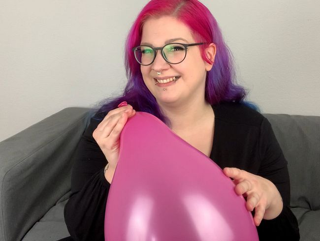 Looner Fetisch! Luftballons aufblasen bis sie platzen