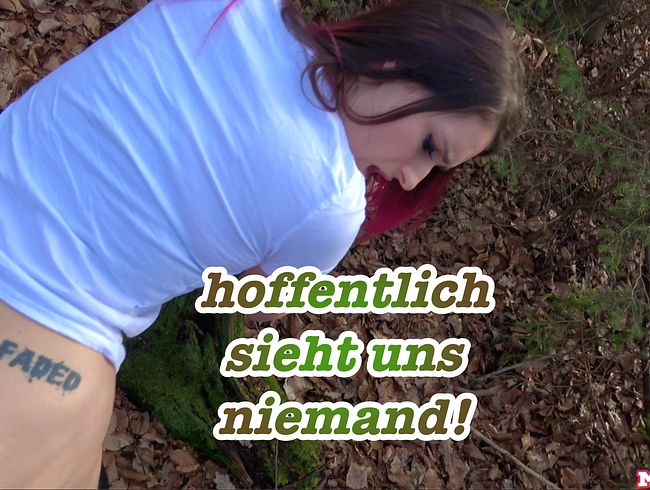 heimlicher Quicky im Wald!