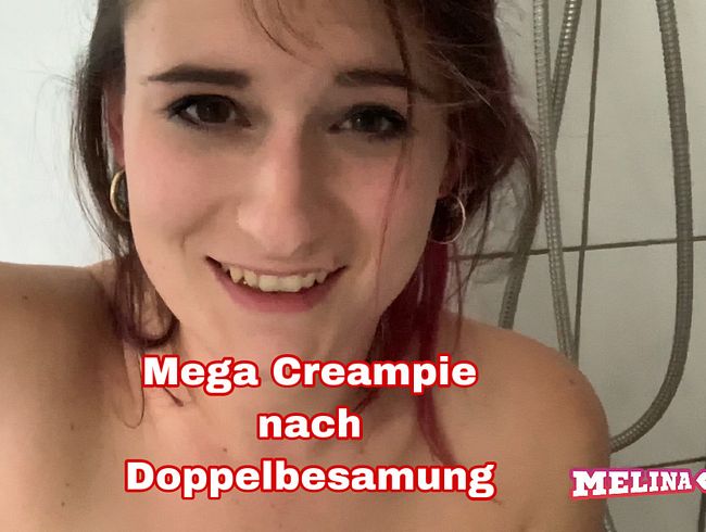Krasser Creampie nach Doppelbesamung