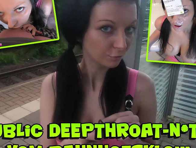 Public Deepthroat-N*tte vom Bahnhofsklo!!!