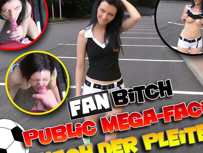 Fan Bitch - Public Mega-Facial nach der Pleite!!!