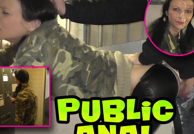Public Anal! Dreister Arschfick öffentlich im Parkhaus