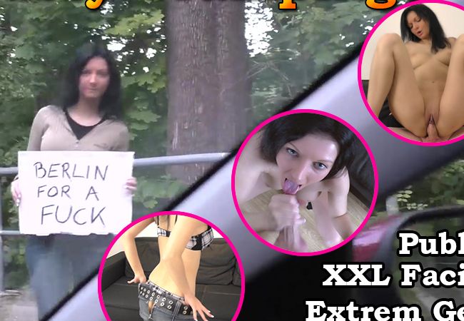 Ficken per Anhalter! Anwichsschlampe zum Mitnehmen