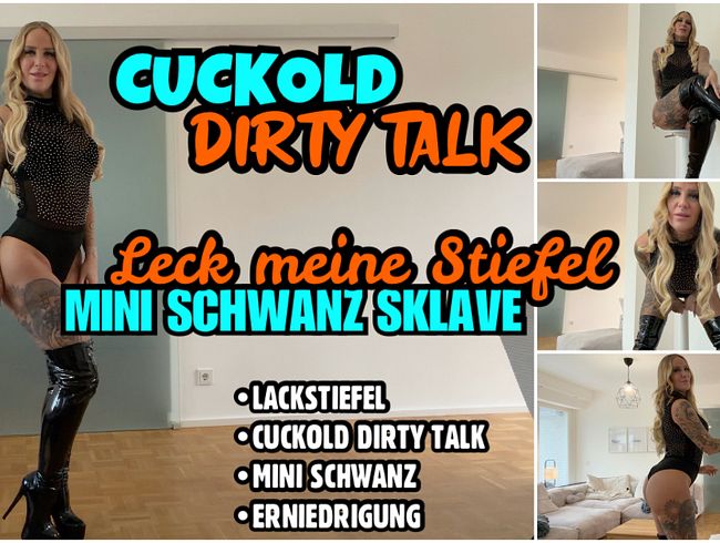 CUCKOLD Dirty Talk | Leck meine Stiefel MINI SCHWANZ SKLAVE