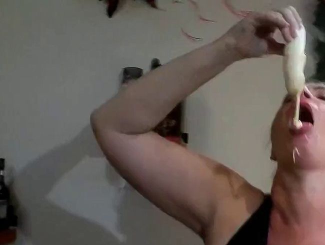 süsse Banane in meinen Mund