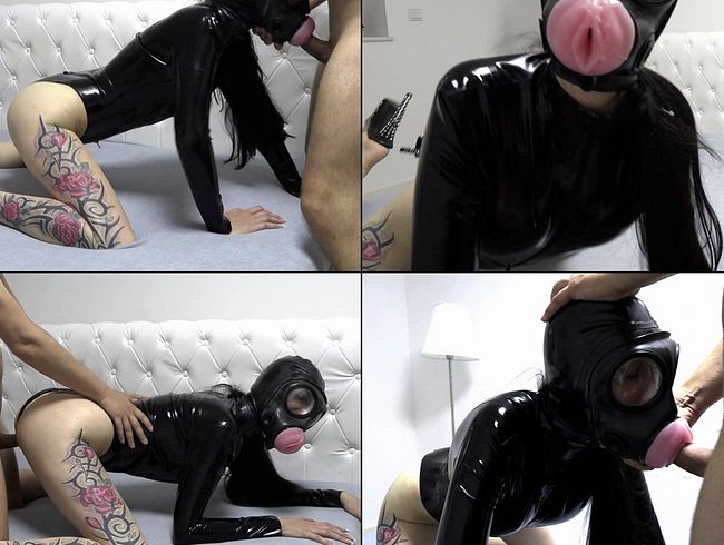 Heavy Rubber Face Fuck Blowjob Mask