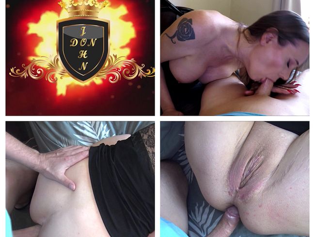 Umoperierte mit Fakemuschi wird anal durchgefickt und bläst.