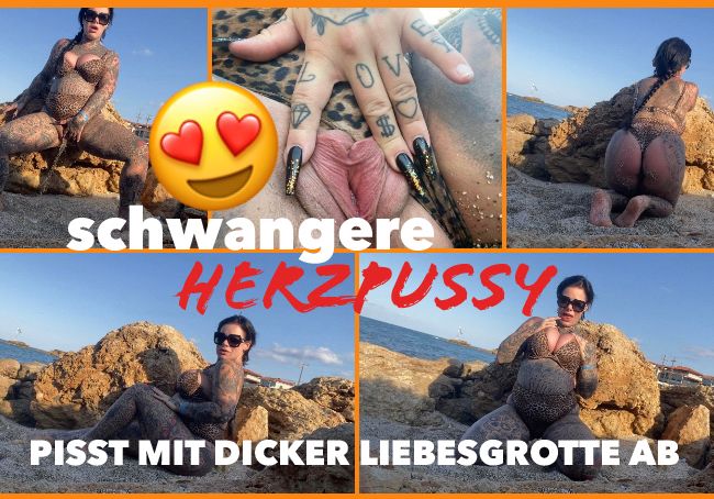 schwangere HERZPUSSY I pisst MIT dicker liebesgrotte ab