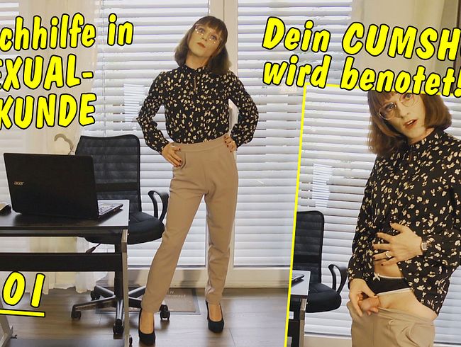 Nachhilfeunterricht in Sexualkunde!! Dein Cumshot wird benotet! JOI