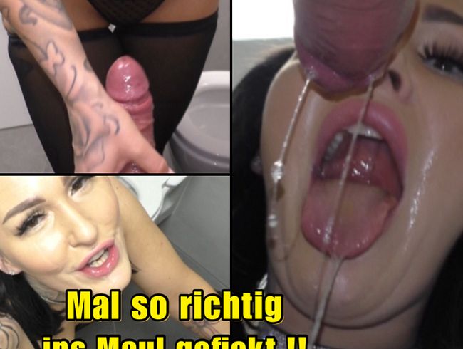 Mal so richtig ins Maul gefickt !