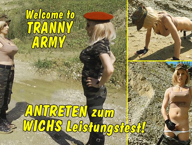 Welcome to horny Tranny Army! Antreten zum Wichs Leistungstest!