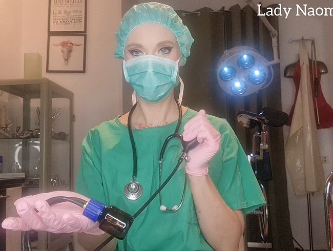 POV BIZARRKLINIK: Medizinische Kontrolle der Atmung durch eine Gasmaske