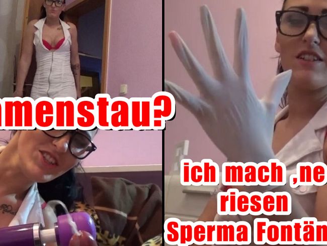Krankenschwester verursacht riesen Sperma Fontäne