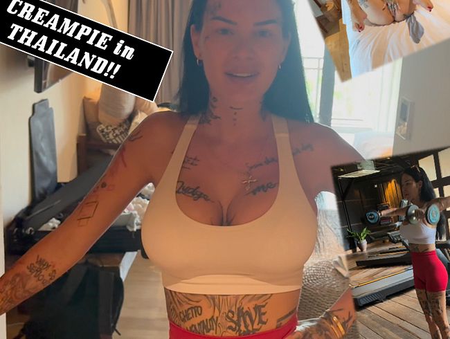 Im Fitness! Creampie in Thailand!
