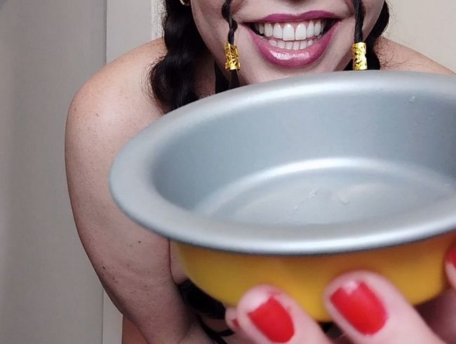 Trink du Hund!!! Und mach wuff wuff!!!