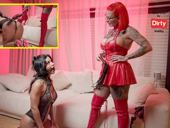 Heftige Behandlung für devotes Miststück....war das zu hart?