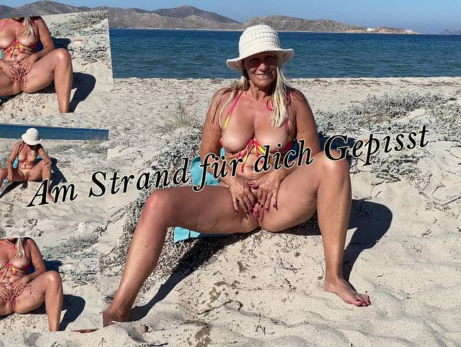 Am Strand für dich Gepisst