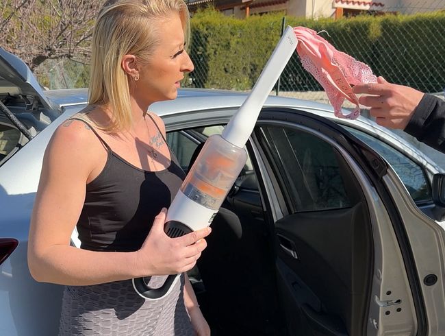 ERWISCHT! beim Fremdfick im Auto sein Schwanz roch noch nach ihrer Fotze…