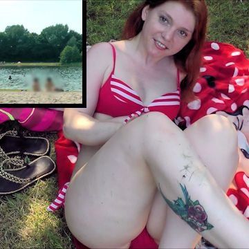 Fickgeil bei 40 C am See