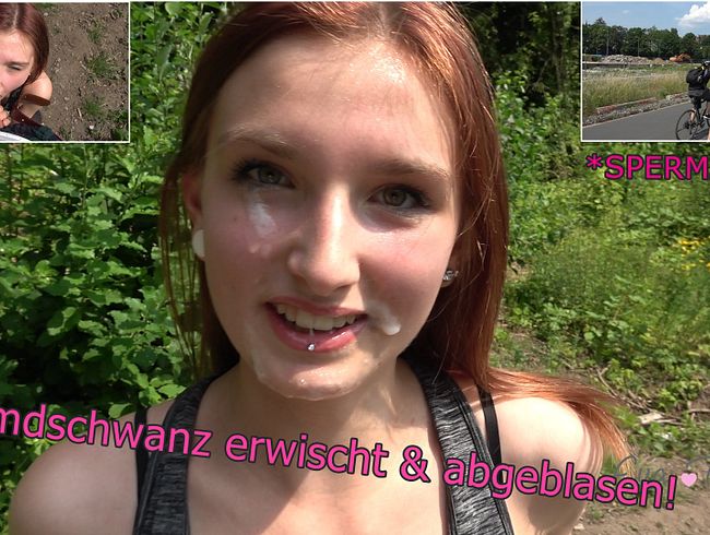 FREMDSCHWANZ erwischt und abgeblasen + SPERMAWALK !!