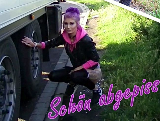 Mega Piss am Rastplatz