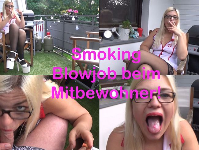 Smoking Blowjob beim Mitbewohner!