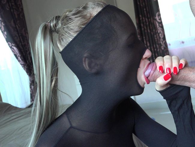Adorable woman in nylons