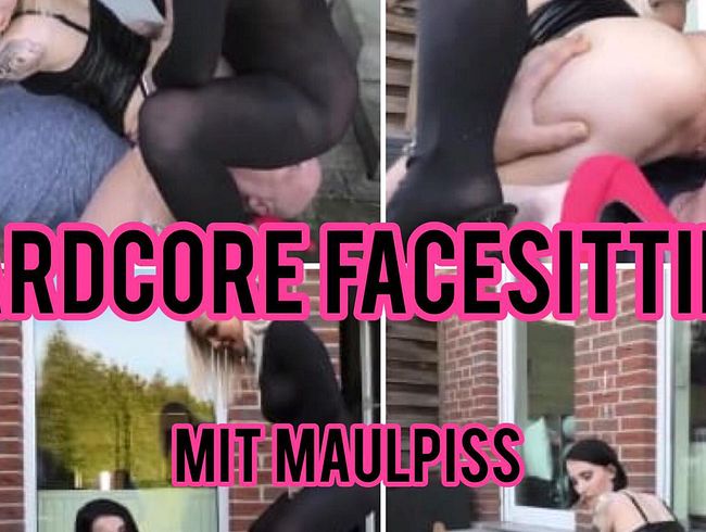 HardcoreFacesitting mit Maulpiss