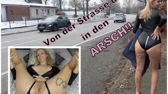 Krasse Aktion. Von der Strasse direkt in den ARSCH !!