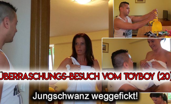 Jungschwanz (20 J.) besucht Milf