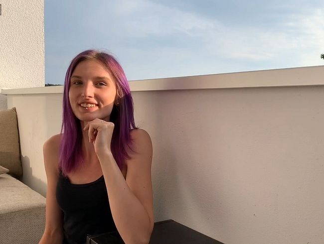 Blowjob auf Balkonien!  | EVA-BERG