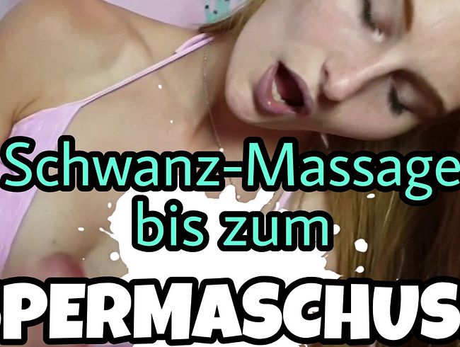 Schwanz-Massage bis zum Spermaschuss!