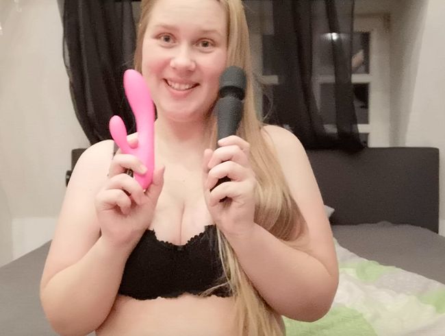 Mein erstes Toy. Usergeschenk bringt mich zum Orgasmus!