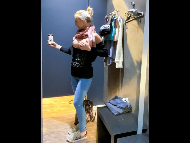 Ich hab's mir beim Shoppen in der Umkleidekabine besorgt!