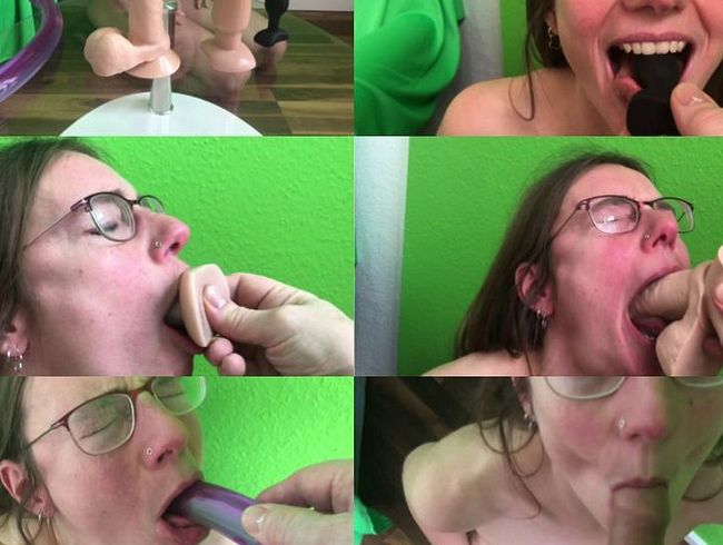 Deepthroat-Training mit Plugs und Dildos (Userwunsch)
