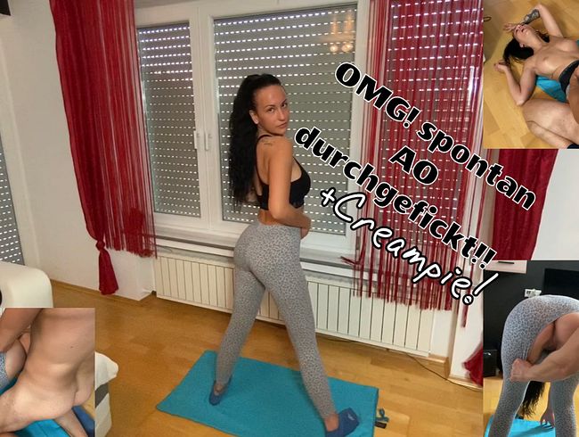 OMG! spontan AO durchgefickt!! +Creampie!