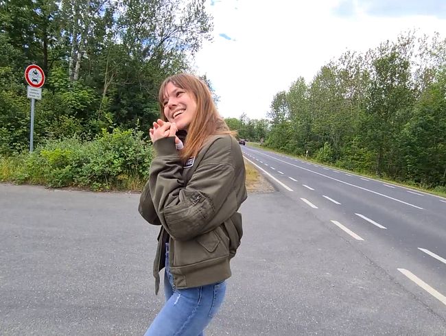 Riskanter Public Fick an A61 + Spermawalk!!