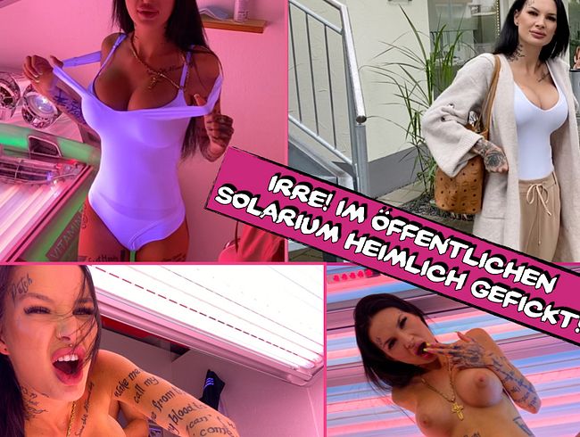 IRRE! Im öffentlichen Solarium heimlich gefickt!!!