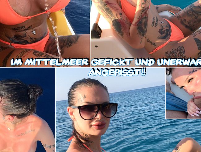 Im Mittelmeer gefickt und unerwartet angepisst!!!