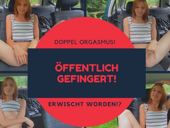 DOPPELORGASMUS! Öffentlich beim Fingern erwischt!