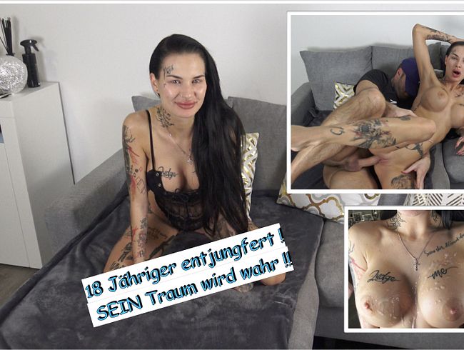 18 Jähriger Entjungfert!! Sein TRAUM wird wahr!