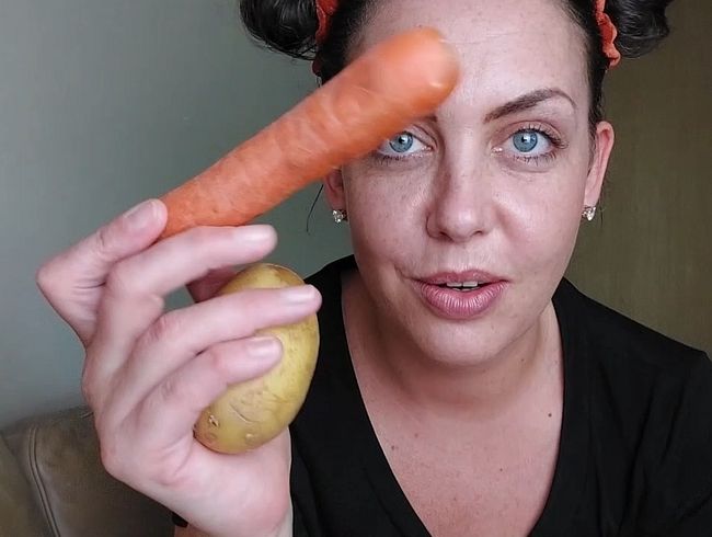 GEMÜSE-CHALLENGE!!! Ich ficke mich durch meine Speisekammer.