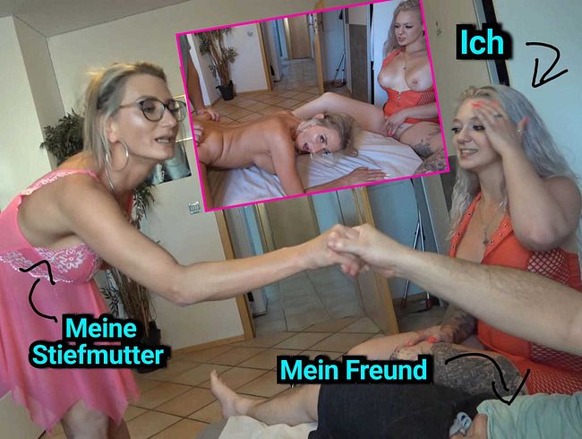 Perverser Fick mit FamilyFlair. Meine notgeile Stiefmutter fickt meinen Freund.. vor mir!